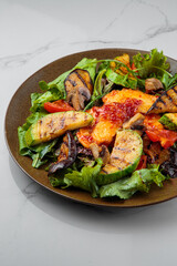 Tasty and juicy hot dish with sauces