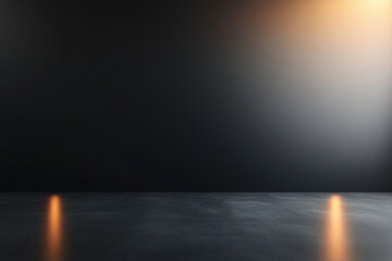 Dark Studio Room with Soft Lights