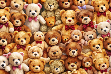 Teddy Day Background - Cute and Romantic Teddy Bear Design