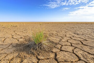 Overgrazing leads to barren soil and compromised plant health, showcasing severe ecological damage.