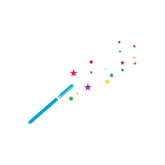 Wand Magic stick icon vector template symbol