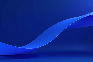 Obraz premium dark blue gradient 3d rendering with floating geometric shapes and bluish violet design