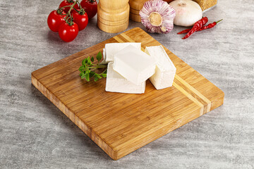 Greek traditional organic feta cheese