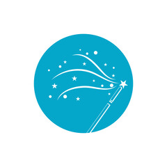 Wand Magic stick icon vector template symbol