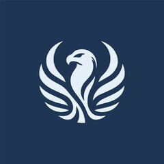 Elegant eagle logo