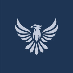 Elegant eagle logo