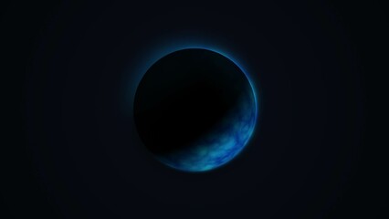 Motion Graphics Blue Planet Energy Ball