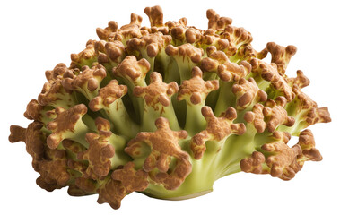 Close-up of Lophozia incisa moss with unique star-shaped structures