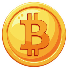 Obraz premium Bitcoin coin icon