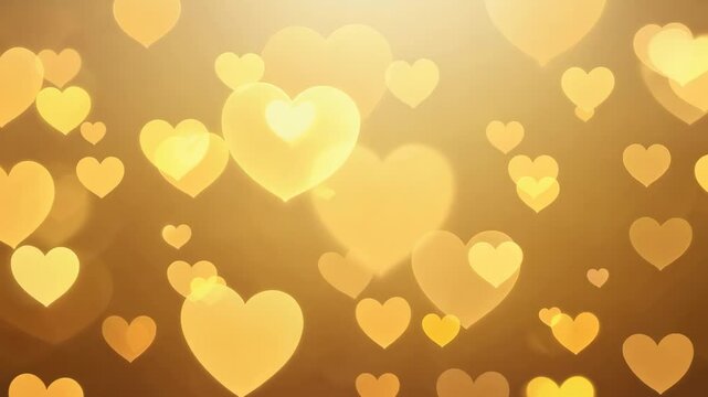 video of 3d glossy yellow heart moving on background, love, valentines day, colored hearts, valentine, romance, symbol, heart shape figure