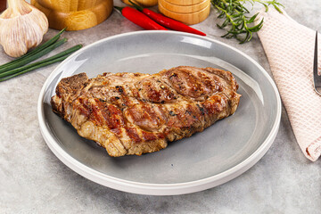 Grilled pork sirloin for dinner