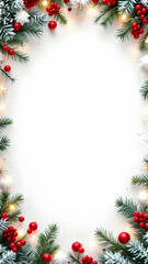Christmas border frame copy space area