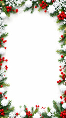 Christmas border frame copy space area