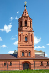 The ancient bell tower of St. Nicholas Church in the village of Epiphany, Tula region (XVII century), Russia