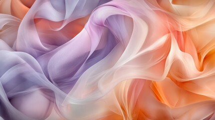 Fototapeta premium Abstract flowing fabric in soft pastel colors