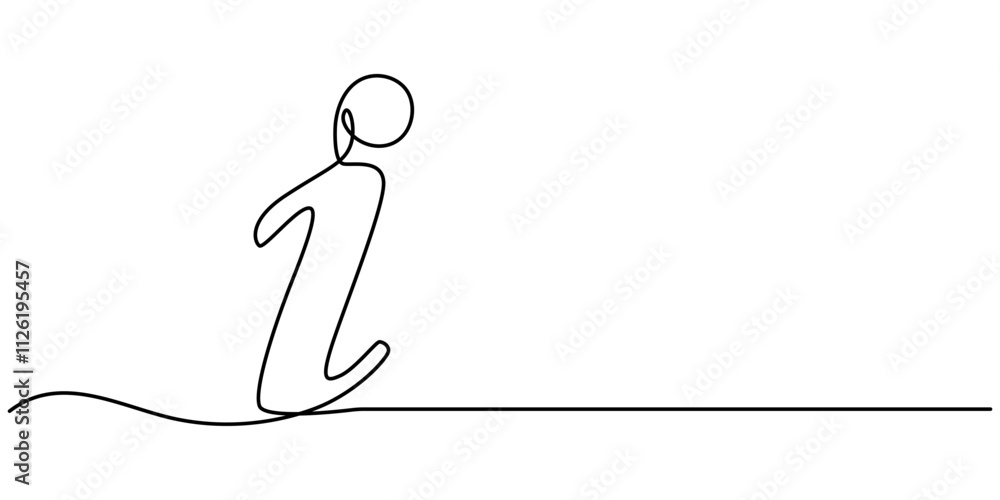 Poster information symbol one continuous line . one editable line help desk help. the information linear ic