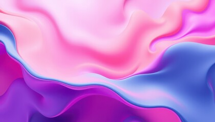 Obraz premium Abstract Pink Purple and Blue Fluid Wave Design