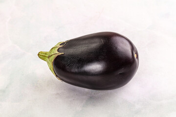 Raw ripe organic eggplant vegetable