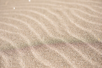 Fine sand on the sea coast.