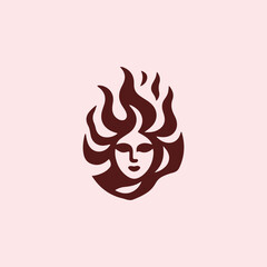 Fire goddess logo