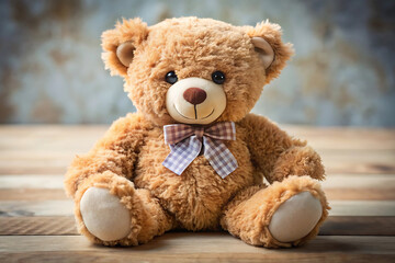 Fototapeta premium Teddy Day Background - Cute and Romantic Teddy Bear Design