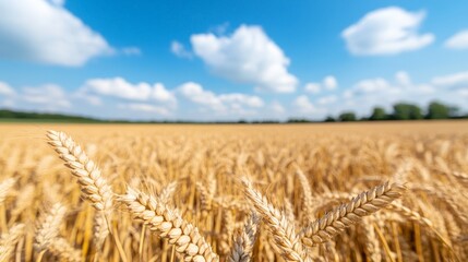 Hands gently touching the tops of wheat stalks in a field during golden sunset, symbolizing growth, harvest, and connection with nature during a serene, summer evening.