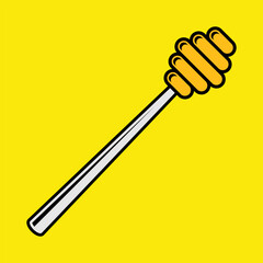 Honey stick icon. Vector illustration