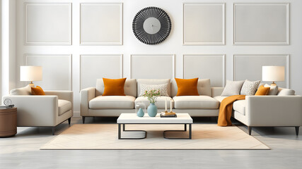 Elevate your interior design projects with our collection of high-quality 3D realistic sofa set images. Perfect for showcasing furniture and home decor.