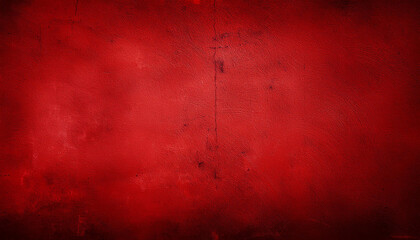 Red grunge textured wall background with distressed effect and vignetted