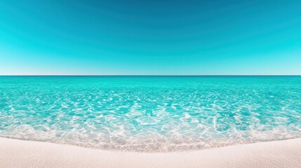 Obraz premium A panoramic view of a clear blue sky, ideal for widescreen displays and presentations, evoking a feeling of freedom and vastness.