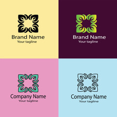 Excellent Latest unique logo design in four different styles for business companies, stores, shops, organizations, associations etc.