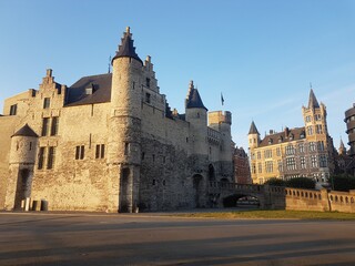 Het Steen castle in Antwerp, Belgium.