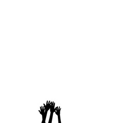 Raised Hand Silhouette