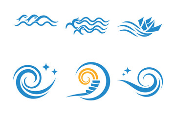 Dynamic and Creative  wave logo Concepts .