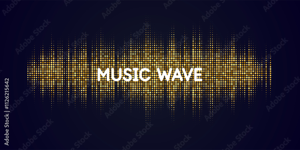 Poster an abstract graphic element for design. the illustration consists of round particles.