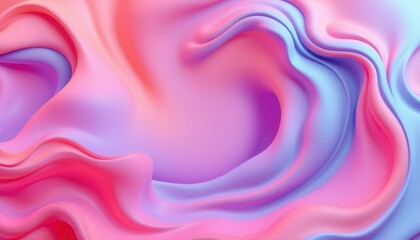 Obraz premium Abstract Pink and Blue Swirling Fluid Design