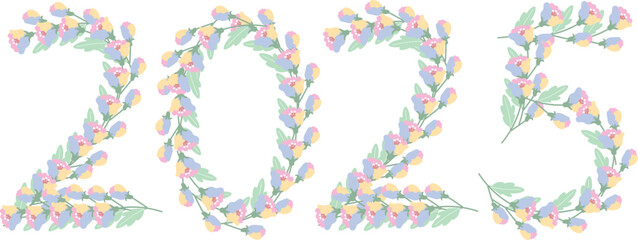 2025 Text Design and New Year Art Celebrate in Style