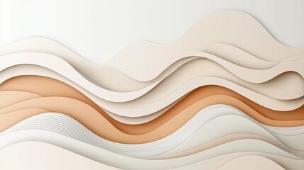 Obraz premium A delicate gradient blur in shades of beige and cream, creating a warm and inviting atmosphere.