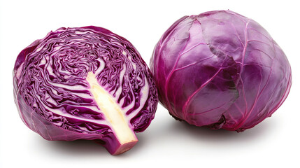 Fototapeta premium Red cabbage sliced