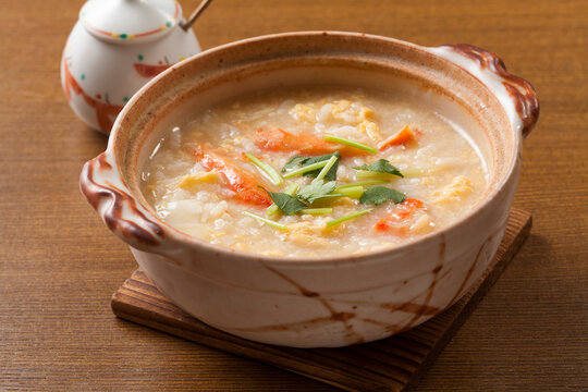 Zosui Rice Soup with Crab	