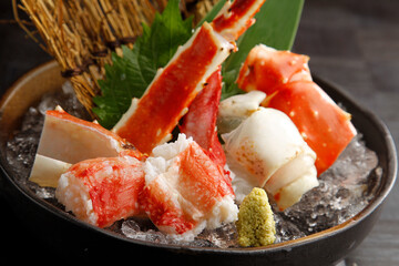 Boyle sashimi of active Talaba