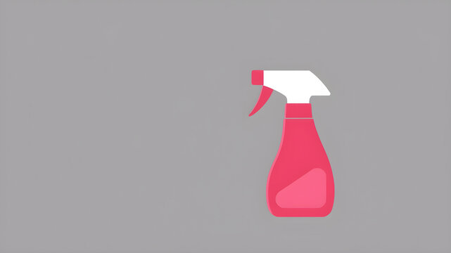 recommend clip art: Spray bottle icon. Simple line art illustration of a spray bottle with fog effect or home parfume Ideal for hygiene, cleaning and product design.