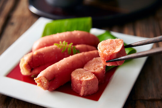 Grilled cod roe