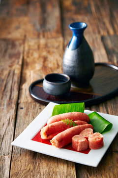 Grilled cod roe