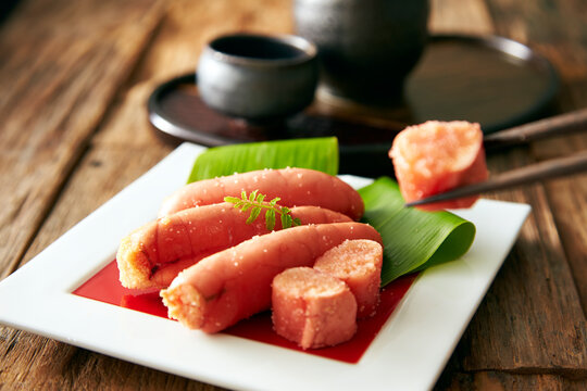 Grilled cod roe