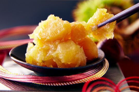 Chestnut mashed sweet potatoes