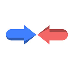 Opposite Arrows Shape