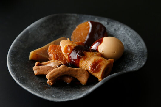 Oden with miso sauce