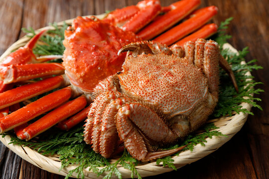 Snow crab and hairy crab