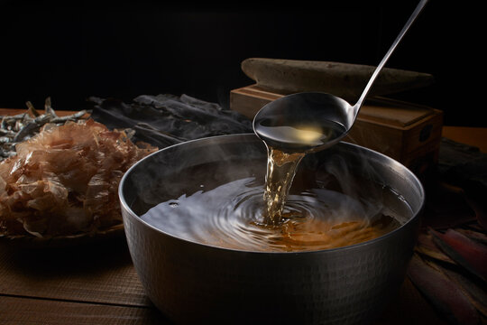 Dashi soup stock image